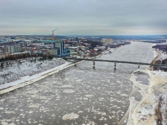 Река Вятка в Кирове прибыла на 11 сантиметров