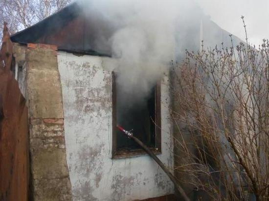 Под Курском сгорел жилой дом