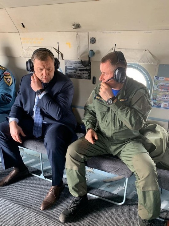 Астраханский губернатор на вертолете проинспектировал область