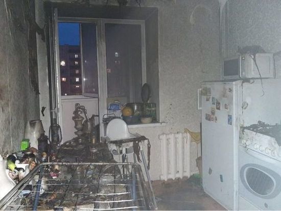 В Уфе при пожаре пострадала женщина и годовалый ребенок