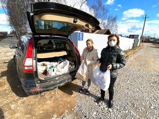 Ольга Хитрова организовала сбор продуктовой помощи семьям, оказавшимся в сложном материальном положении