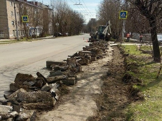 В Калуге начат ремонт улицы Болдина