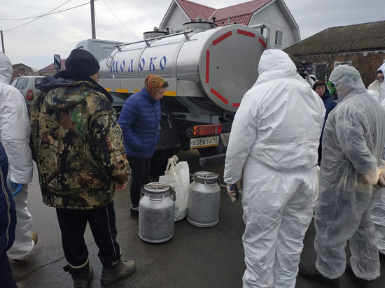 Минсельхоз начал выкупать молочную продукцию у жителей Заокского