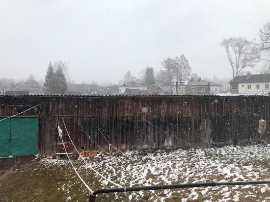 В середине апреля в Тверской области выпал снег