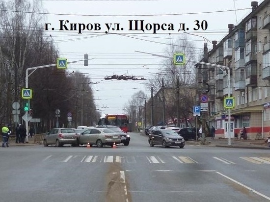 В Кирове один человек пострадал в ДТП на Щорса