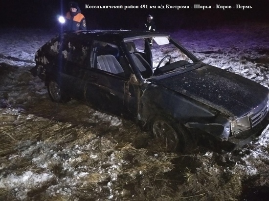 В Котельничском районе водитель бросил пострадавшую в ДТП