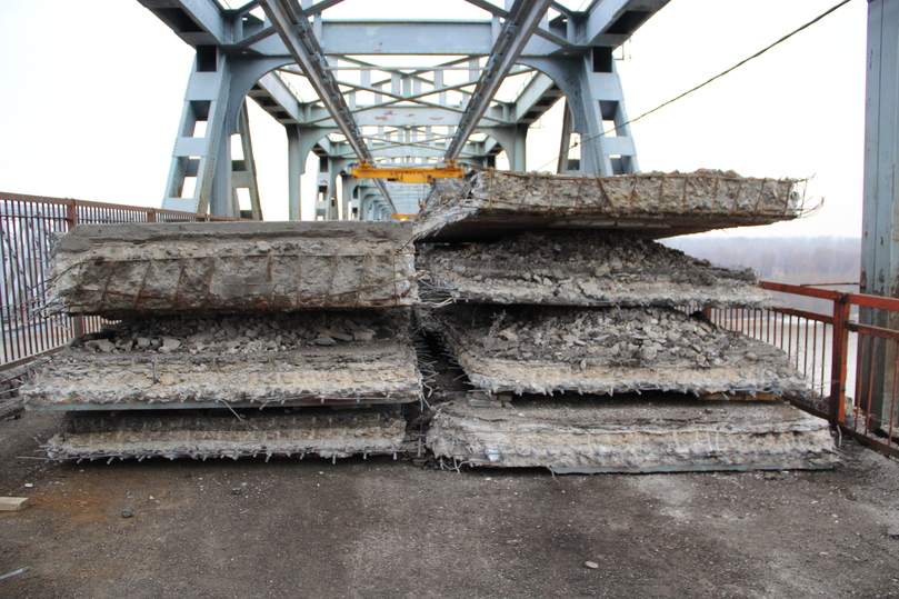 Как проходит ремонт Старого моста в Барнауле