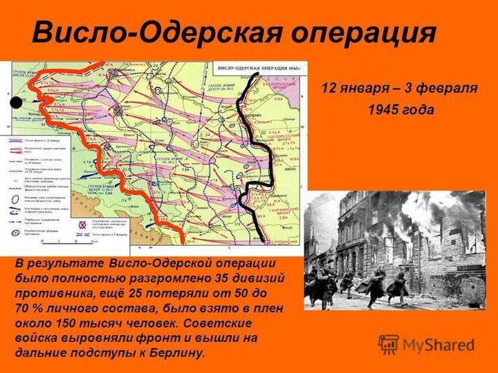 От вислы до одера карта