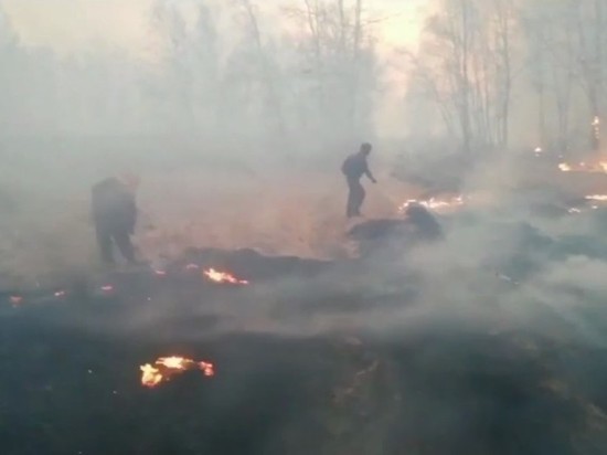 На пожары в район Ивано-Арахлейских озер стянули 160 человек