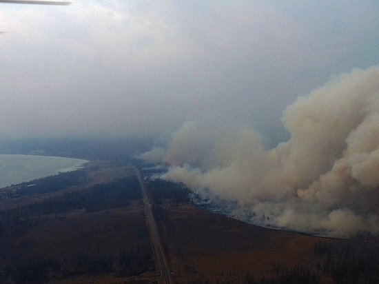 Один из лесных пожаров в районе Арахлея возник из-за обрыва проводов