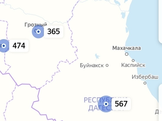 Число зараженных COVID-19 на Северном Кавказе выросло до 2,5 тысяч