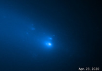 При помощи космического телескопа Hubble специалистам, представляющим американское аэрокосмическое агентство NASA и Европейское космическое агентство, удалось наблюдать, как ядро кометы C/2019 Y4 (ATLAS) распадается на множество частей