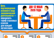 В ФСС РФ сообщили, что срок подачи документов для подтверждения основного вида экономической деятельности переносится на 12 мая 2020 года (с учетом выходных дней в период с 9 по 11 мая 2020 года)