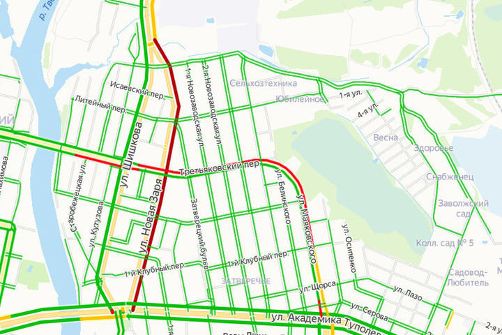 Пробки в твери сейчас на бежецком