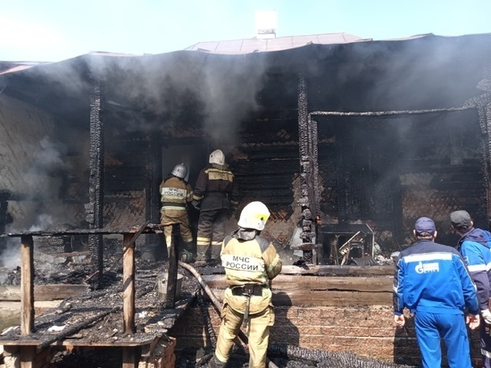 Под Курском при пожаре погиб мужчина