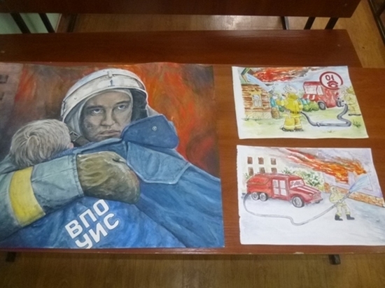 В одной из ивановских колоний осужденные нарисовали пожарных