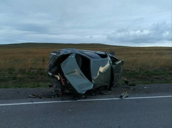 В Хакасии водитель перевернувшегося автомобиля впал в кому