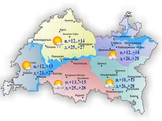 Синоптики Татарстана прогнозируют сильный ветер и + 28 градусов