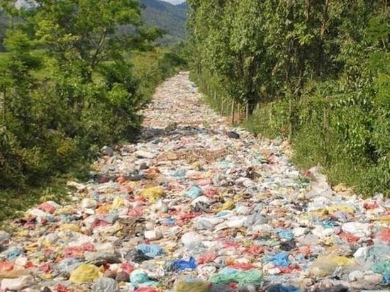 Предприятие сбросило отходы вдоль дороги в Твери и Калининском районе