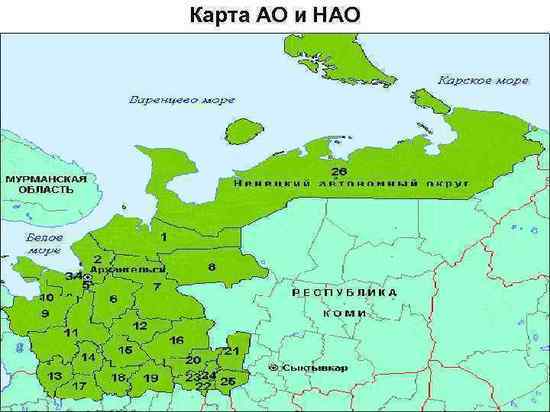Архангельскую область и НАО планируют объединить