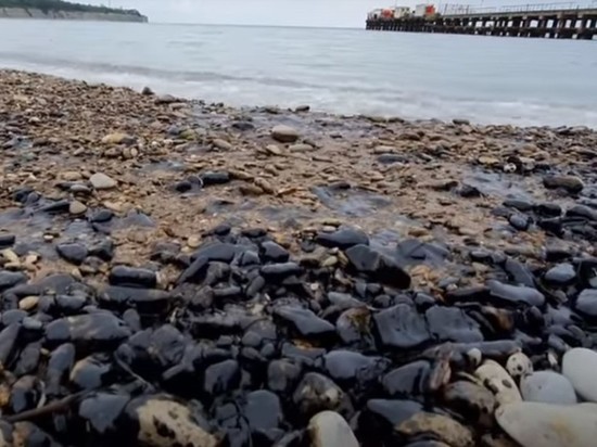 Пляжи Черноморского побережья Краснодарского края загрязнены нефтепродуктами