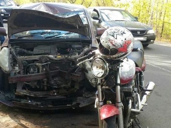 Мотоциклист пострадал в ДТП с Toyota в Чите