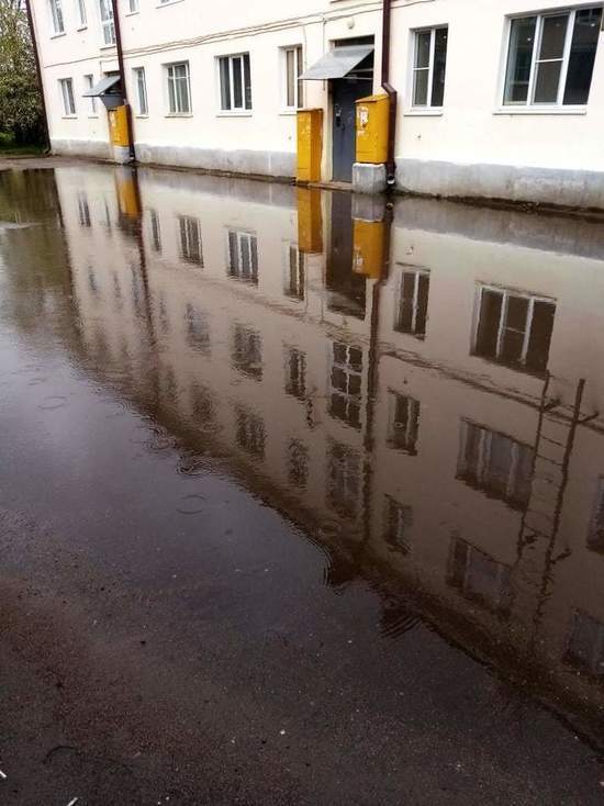 «Только гондолы не хватает»: дом в Великих Луках сильно затопило после дождя