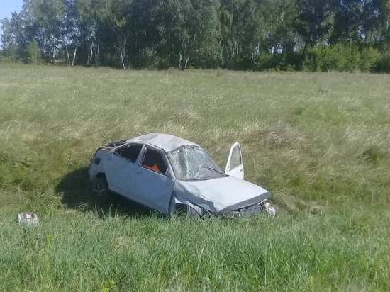 В Новосибирской области пьяный водитель опрокинул авто с пассажирами