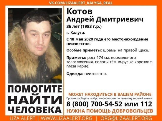 В Калужской области без вести исчез еще один мужчина