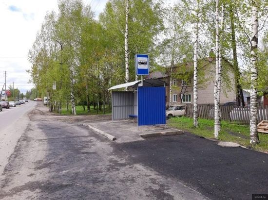 В городке Шарья Костромской области появляются новые автобусные остановки