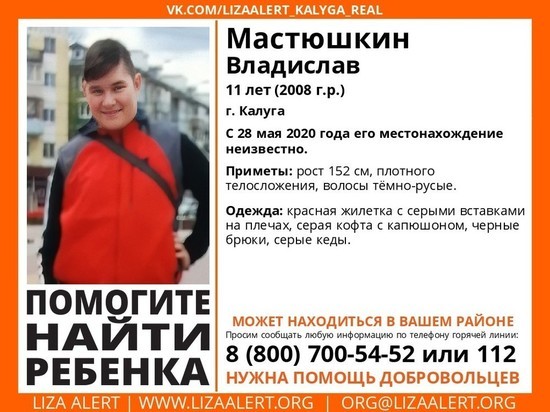 В Калуге СК выясняет обстоятельства пропажи ребенка В Калуге СК выясняет обстоятельства пропажи ребенка