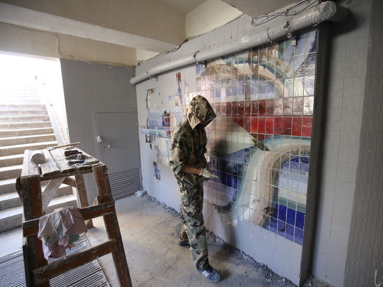 В Волгограде восстановят закрашенную при ремонте мозаику в подземке