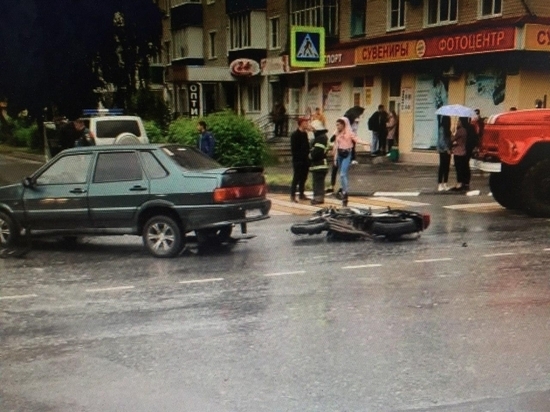 Мотоциклист пострадал в ДТП в Чувашии