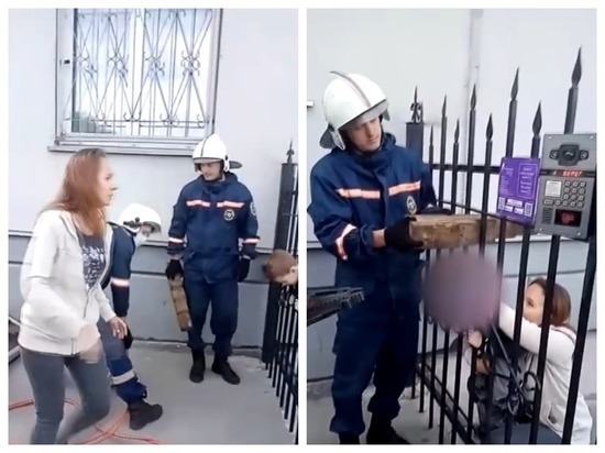 В Новосибирске спасли застрявшего в металлических воротах ребенка
