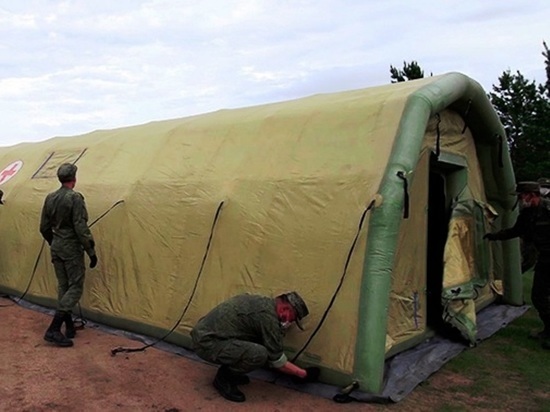 Военные начали развертывать госпиталь для больных COVID-19 в Чите