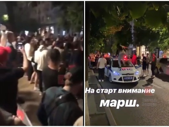 В Краснодаре вечеринка в честь открытия летних кафе переросла в стычки с полицией