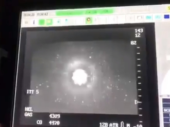 В Сети появилось видео стрельбы зенитного комплекса по ударному дрону