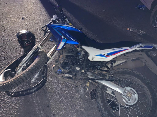 В Тамбовской области юный мотоциклист врезался в «Ладу»