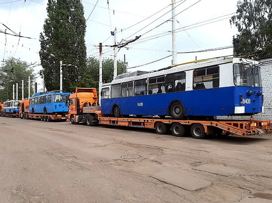 В Воронеж прибыла часть бесплатных московских троллейбусов