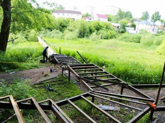 В Ижевске приступили к строительству моста через Подборенку