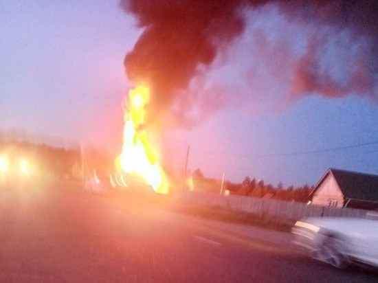 Частный дом сгорел ночью в Смоленке под Читой