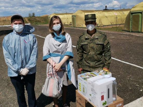 Стройматериалы и чайники доставили в полевой военный госпиталь в Чите