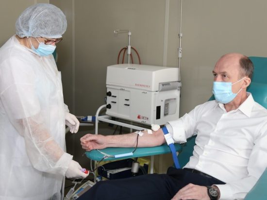 Олег Хорохордин стал донором крови