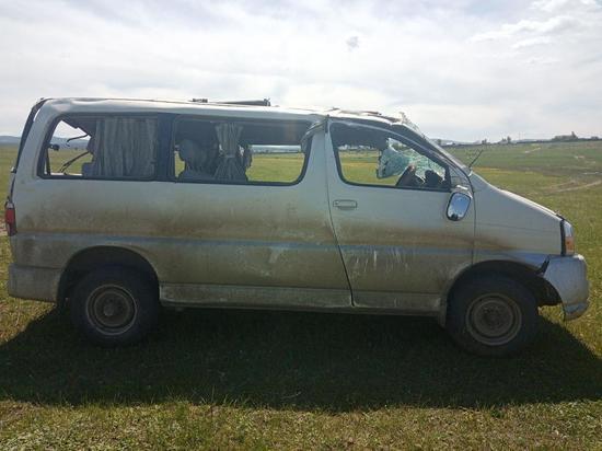 Водитель Toyota Hiace слетел с трассы в Читинском районе