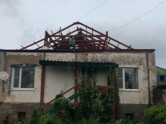 Ураган повалил деревья на дорогу Бежаницы – Локня и снес 20 крыш