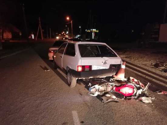 В Хакасии мотоциклист врезался сразу в 4 автомобиля