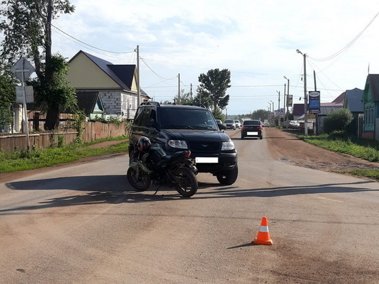 В  Сорочинске несовершеннолетний водитель мотоцикла попал в ДТП