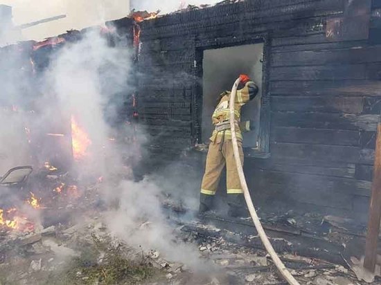 На пожаре в Тырети погиб мужчина