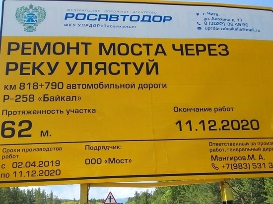 Движение на мосту в Хилокском районе изменили из-за ремонта Движение на мосту в Хилокском районе изменили из-за ремонта