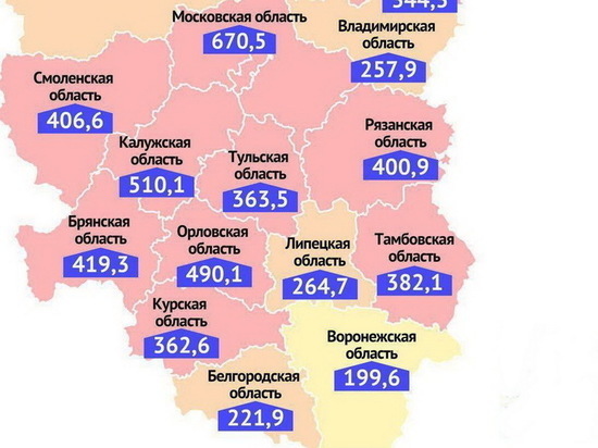 Воронежская область потеряла 1 место в ЦФО по COVID-показателю